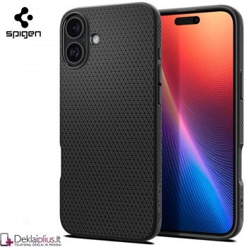 Spigen Liquid Air dėklas - juodas (Apple Iphone 16) Spigen Liquid Air dėklas - juodas (Apple Iphone 16)